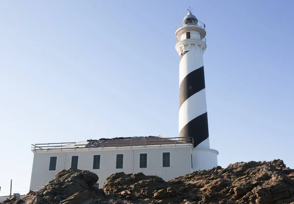 Fyrtornet Menorca Island Spanien — Stockfoto