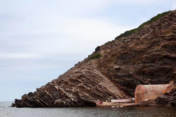 Menorca España Septiembre 2015 Vistas Panorámicas Una Tranquila Solitaria Playa — Foto de Stock