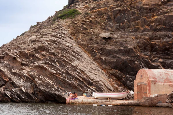 Menorca España Septiembre 2015 Vistas Panorámicas Una Tranquila Solitaria Playa — Foto de Stock