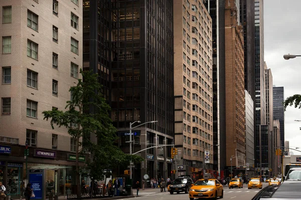 2017 New York Usa June 2017 Traffic Street Manhattan — 스톡 사진