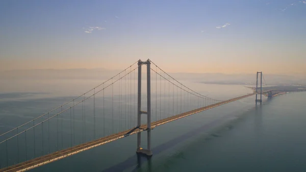 Luchtfoto Van Brug — Stockfoto