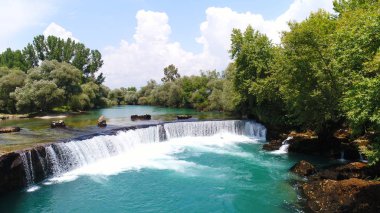 Manavgat Şelalesi Antalya içinde Türkiye'nin havadan görünümü