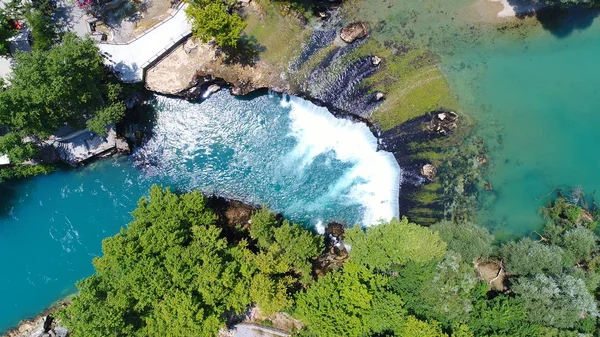 Manavgat Şelalesi Antalya Içinde Türkiye Nin Havadan Görünümü — Stok fotoğraf