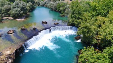 Manavgat Şelalesi Antalya içinde Türkiye'nin havadan görünümü