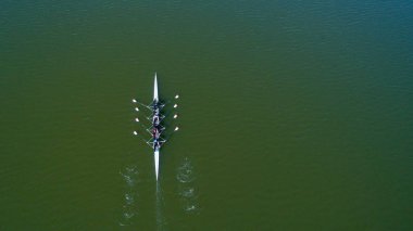 Kürekçi takımının havadan görünümü
