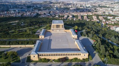 Anıtkabir, Anitkabir, Ankara'da, Türkiye'nin ilk Cumhurbaşkanı Mustafa Kemal Atatürk ' ün anıt mezar havadan görünümü modern Türkiye nin kurucusu Türbesi burada yatıyor.