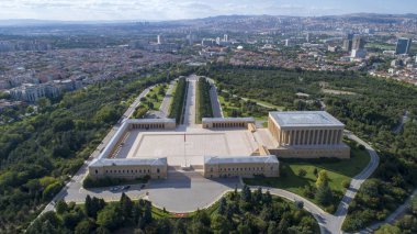 Anıtkabir, Anitkabir, Ankara'da, Türkiye'nin ilk Cumhurbaşkanı Mustafa Kemal Atatürk ' ün anıt mezar havadan görünümü modern Türkiye nin kurucusu Türbesi burada yatıyor.