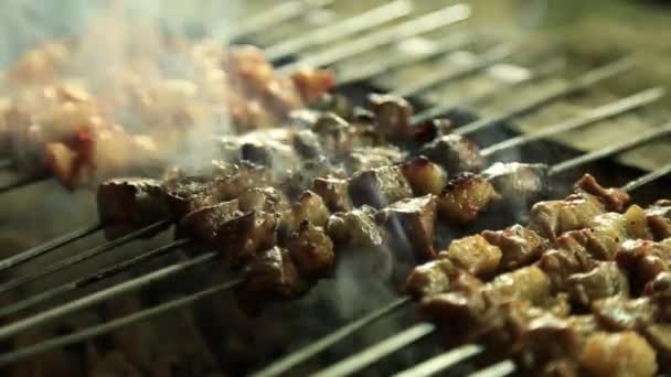 Lamb Grill — Stock Video