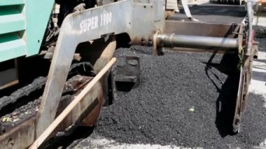 Asfalt Spreader yakın çekim