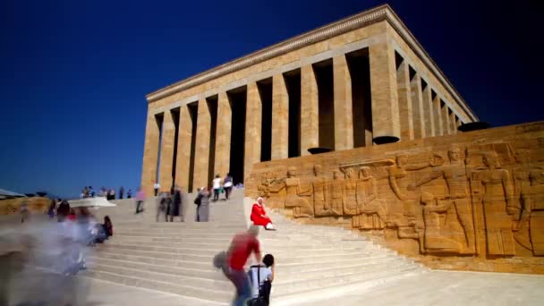 Mausoleum Mustafa Kemal Atatrk Timelapse 2015 Ankara 지도자 — 비디오