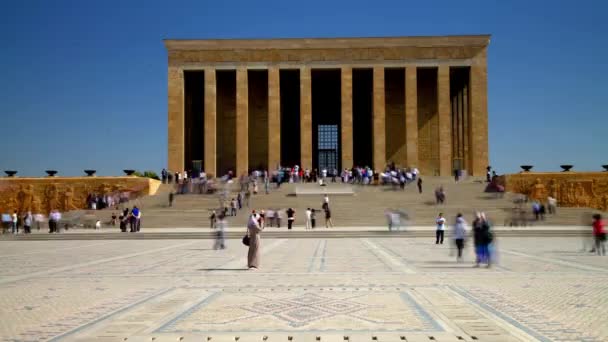 Mausoleum Mustafa Kemal Atatrk Timelapse 2015 Ankara 지도자 — 비디오