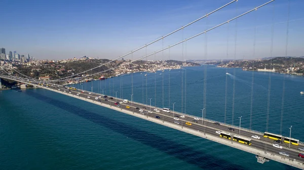 Vista Aérea Estambul Bósforo Turquía — Foto de Stock