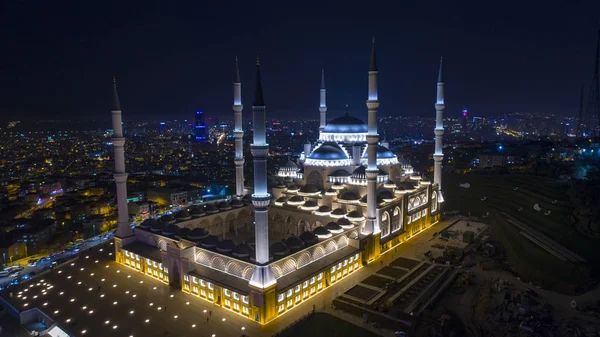 Vista Aérea Estambul Mezquita Camlica Amlca Colina Más Hermosa Estambul Imagen De Stock