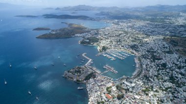 Bodrum'un havadan görünümü - Muğla Türkiye
