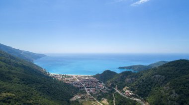 Muğla'da Oludeniz'in havadan görünümü - Fethiye 