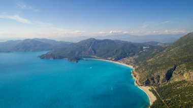 Mula Türkiye'de Oludeniz'in havadan görünümü - Fethiye 