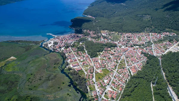 Flygvy Över Akyaka Mugla Turkiet — Stockfoto