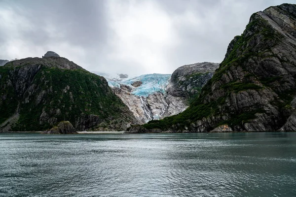Holgate Gletsjer Aaliak Bay Het Kenai Fjorden National Park Moody — Stockfoto