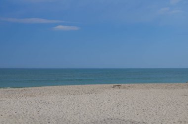 Bir su Maryland'deki Assateague Adası Milli Seashore, kumsalda