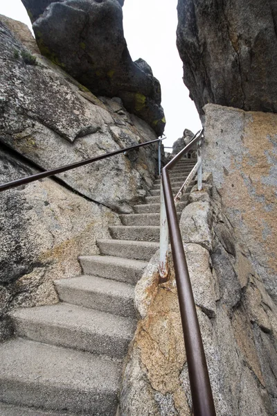 Steps Stairs Moro Rock Hike Sequoia National Park California — Stock Photo, Image