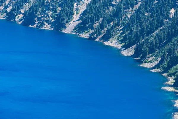Zoomed Vista Parque Nacional Crater Lake Com Espaço Negativo Para — Fotografia de Stock