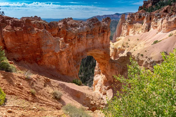 Parque Nacional Bryce Canyon Vista Formación Rocas Del Puente Natural —  Fotos de Stock