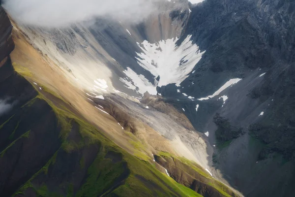 Letecký Pohled Hluboké Údolí Wrangell Elias National Park Známé Jako — Stock fotografie