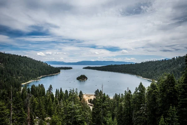 Polojasno Bezútěšný Den Emerald Bay South Lake Tahoe California — Stock fotografie