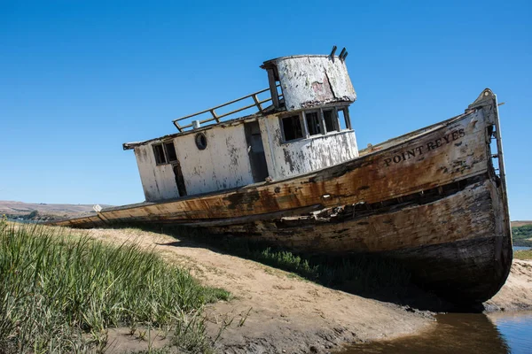 Point Reyes Naufrágio Barco Abandonado Localizado Inverness Califórnia Point Reyes — Fotografia de Stock