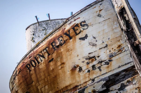 Foto Detalhada Naufrágio Point Reyes Shipwreck Fica Encalhado Point Reyes — Fotografia de Stock
