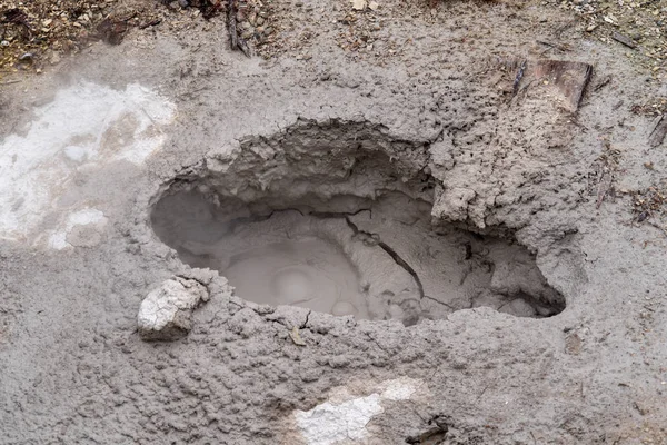 Δοχείο Βρασίματος Λάσπη Στο Εθνικό Πάρκο Yellowstone — Φωτογραφία Αρχείου