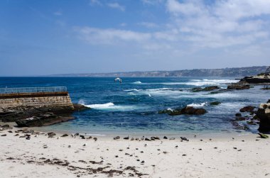 La Jolla Kaliforniya güzel sahil gündüz sırasında