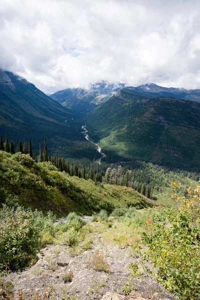 Landschap Langs Gaan Weg Van Zon Glacier National Park Montana — Stockfoto