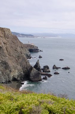 Marin County, sadece San Francisco dışında Bonita feneri gelin
