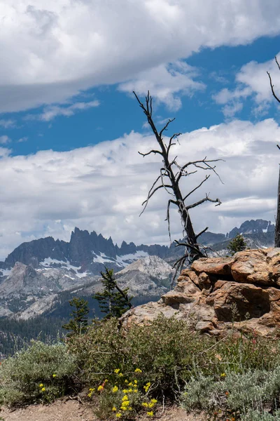 View of the Minarets from Minaret Vista in Mammoth Lakes California in the Eastern Sierra