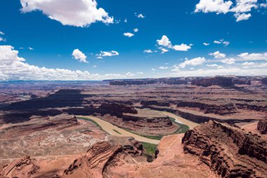 Ölü at Point devlet parkı hava overlook Utah.
