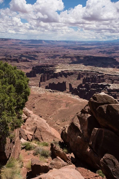 Canyonlands Nationalpark Öarna Enheten Sky Solig Dag — Stockfoto