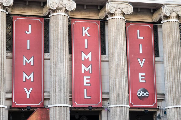 Oktober 2017 Hollywood Kalifornien Banner Für Die Jimmy Kimmel Live — Stockfoto