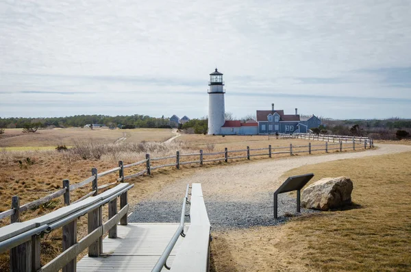 Phare Des Highlands Sur Cape Cod Vue Sur Paysage — Photo