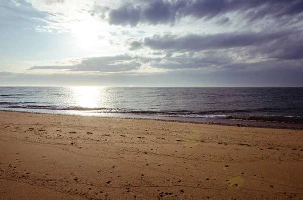 Solnedgång Den Beach Provincetown Cape Cod Längs Den National Seashore — Stockfoto