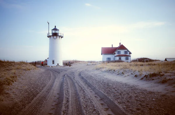 Faro Race Point Cape Cod National Seashore — Foto de Stock