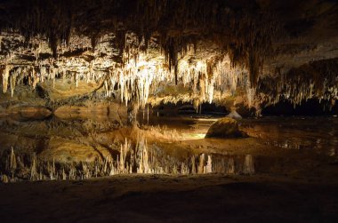 İçinde Luray mağaraları yeraltında Virigina Shenendoah vadide mağaralar