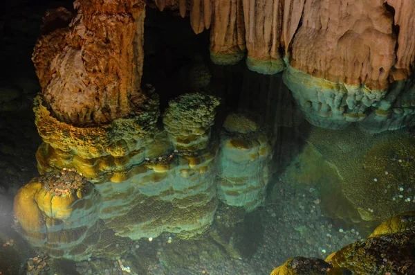 Внутри Пещер Лурей Землей Долине Виригина Шенендоа — стоковое фото