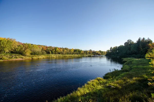 Kettle River Banning State Park Minnesota Durante Dia Ensolarado Outono — Fotografia de Stock
