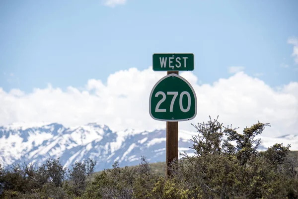 Skylt För California State Highway West 270 Nära Bodie Ghost — Stockfoto