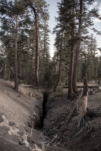 Chyba Inyo Zemětřesení Mammoth Lakes Kalifornie — Stock fotografie