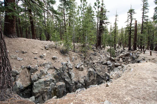 Falha Terremoto Inyo Mammoth Lakes Califórnia — Fotografia de Stock