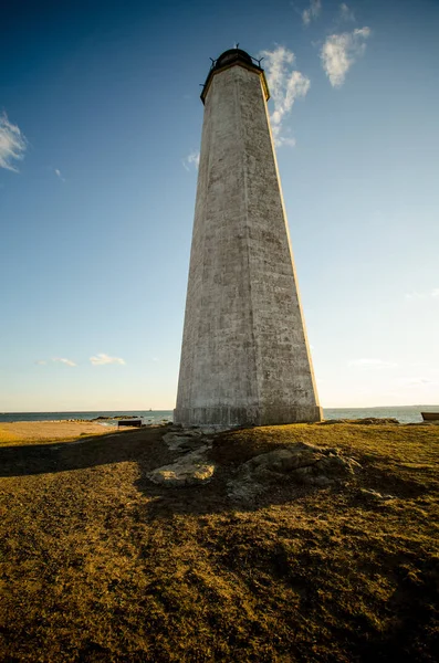 Phare New Haven Lighthouse Point Dans Connecticut Heure — Photo