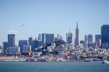 San Francisco, Cityscape görünümü olarak dışarı koy su üzerinden görülen