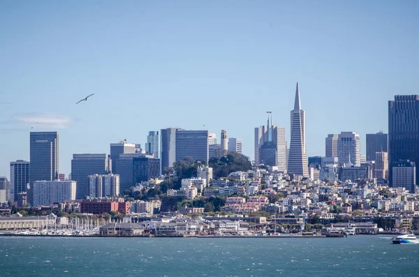 Veduta Del Paesaggio Urbano San Francisco Visto Fuori Sulle Acque — Foto Stock